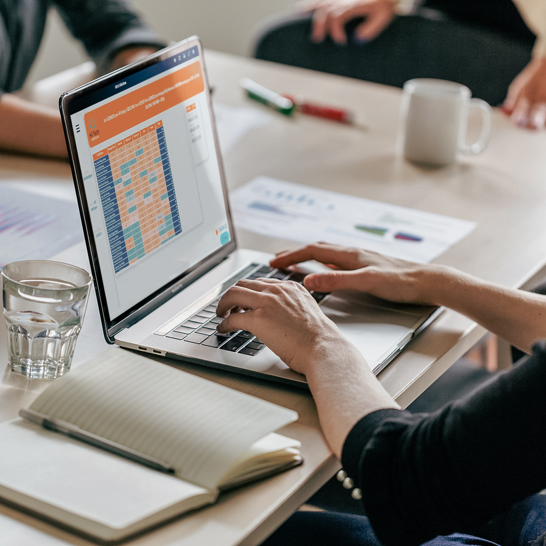 Data IQ Website on Laptop