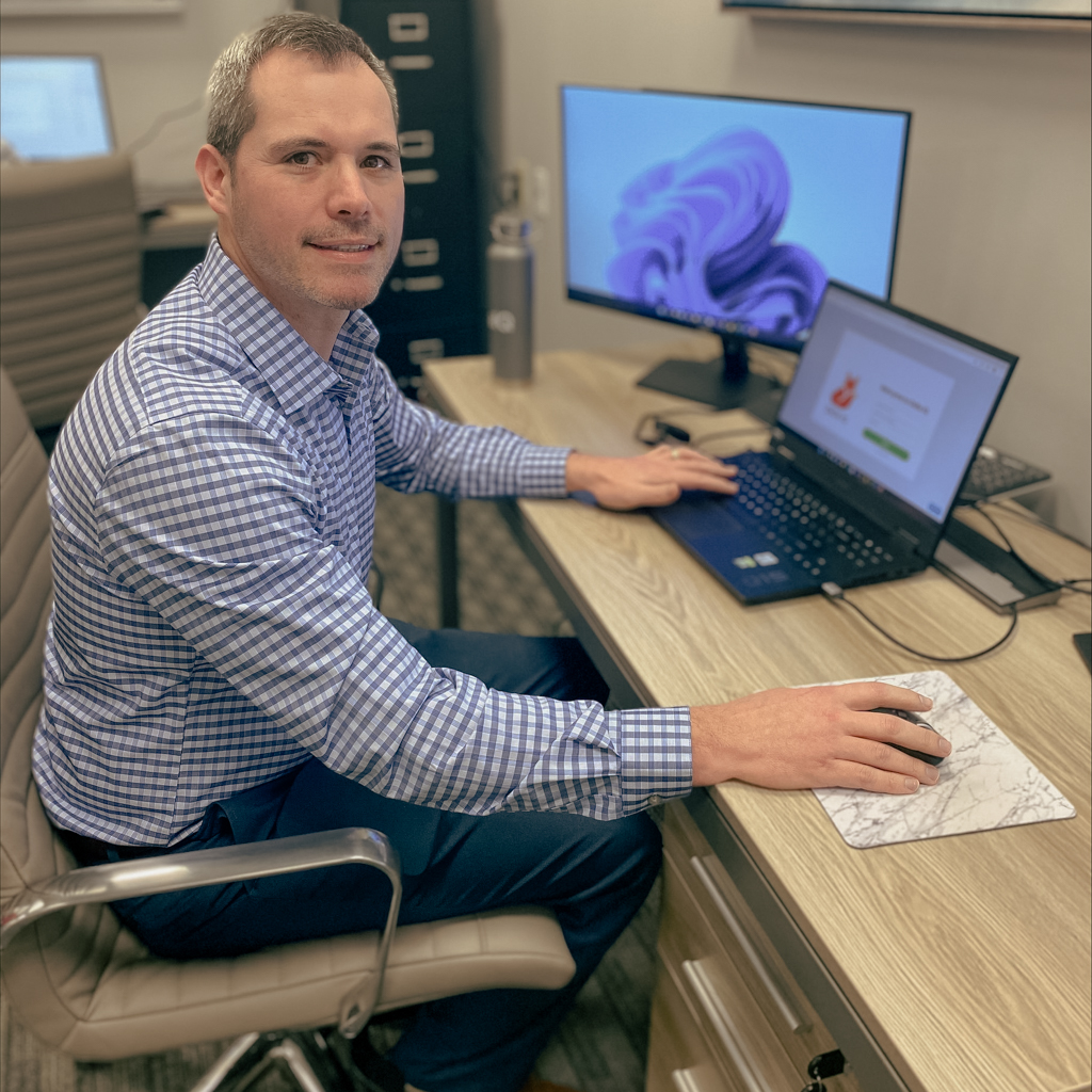 Michael Working Computer